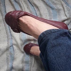 Burgundy mossimo flats